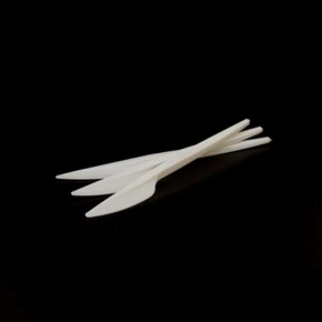 Eldobható kés műanyag fehér Kreispack 100db/csomag